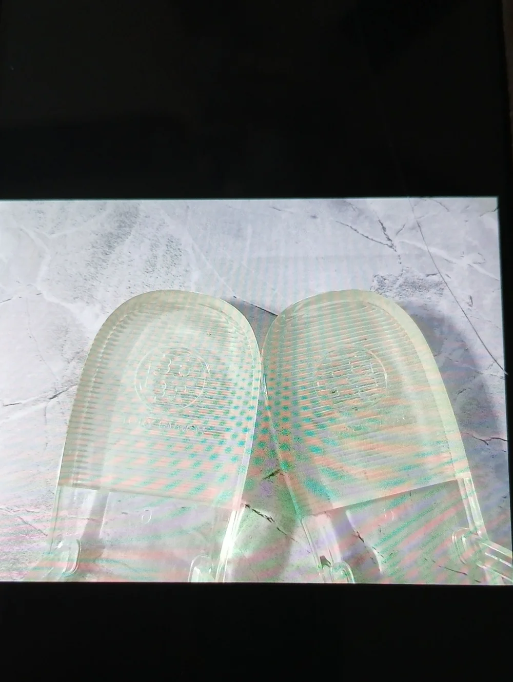 Tory Burch Womens Mini Miller Jelly Clear Slip-On Thong Sandals Size 9